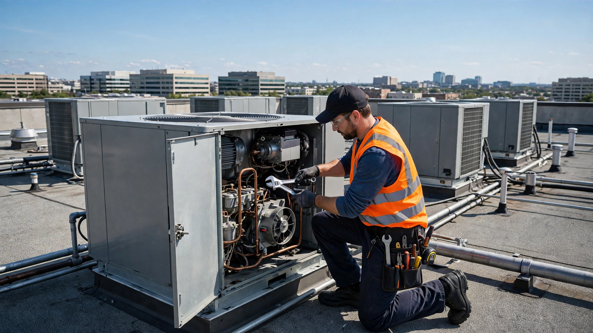 HVAC unit cleaning