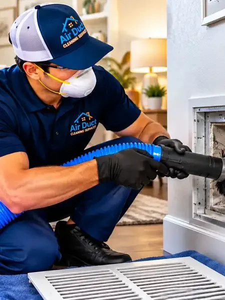Professional air duct deodorizing and disinfection service