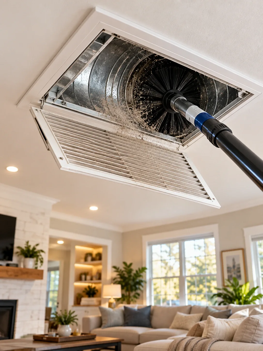 Professional residential HVAC cleaning service